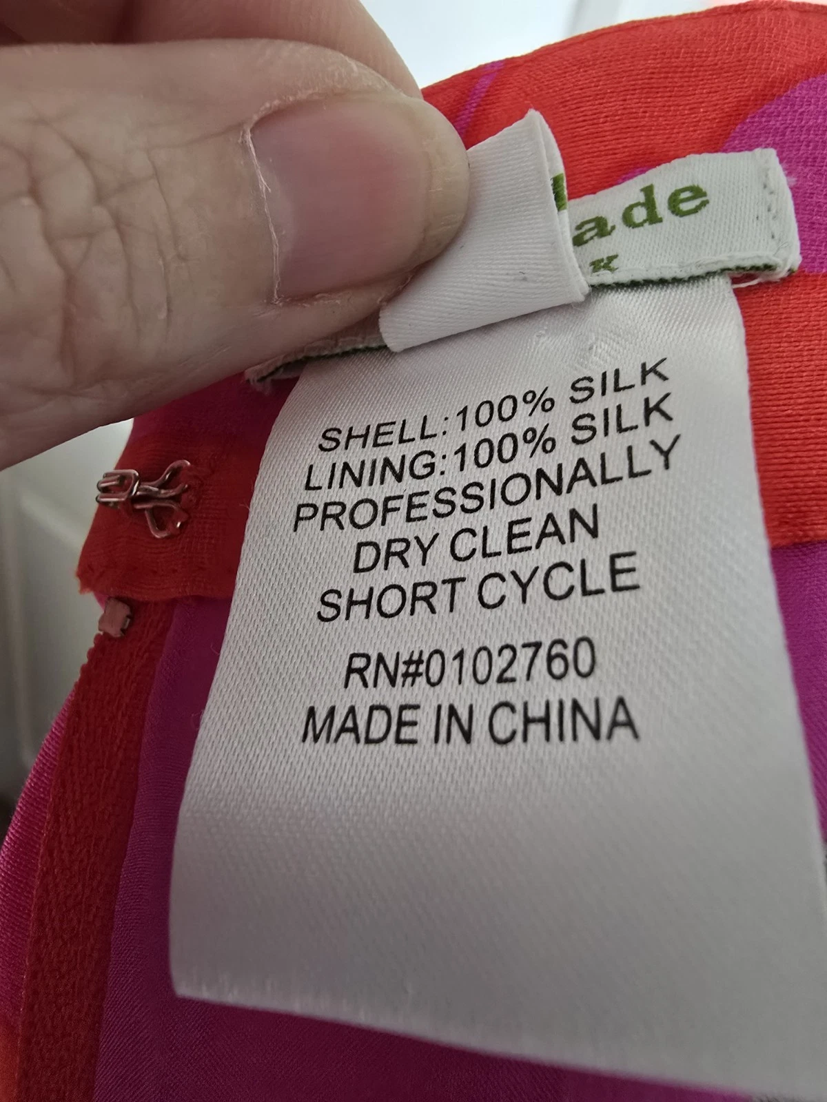 Abito in seta senza maniche Kate Spade New York rosso e viola impreziosito oro taglia 8 us intime ottimeioni