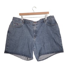 VTG Tommy HIlfiger Woman Sz 22 Y2K 7" Inseam Boyfriend Shorts New Vintage Blue