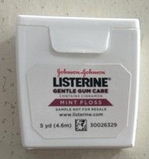 Listerine Reach Cinnamon Mint Dental Floss Gentle Gum Care Woven Soft 5 yd