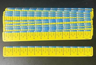Lakeshore Learning Easy Read Ruler Lot of 16 Grades 1-5 Yellow Homeschool