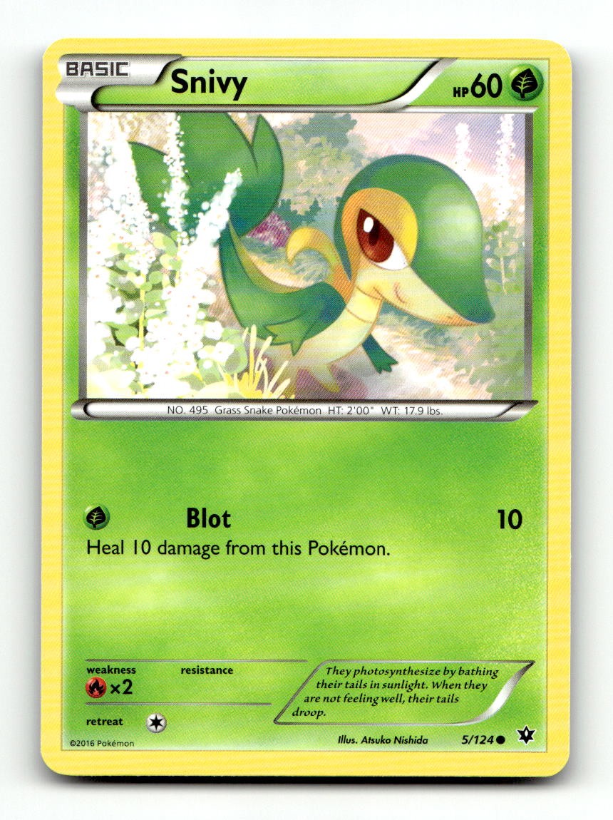 Snivy 5/124 Common Fates Collide Pokemon Near Mint