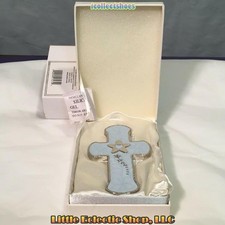 Silver Options 4011808 BLUE LITTLE STAR WALL CROSS, Zinc Alloy, In Gift Box