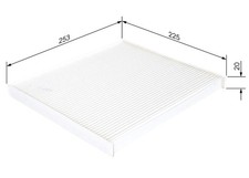 For BOSCH 1 987 432 269 PASS COMPARTMENT FILTER