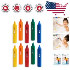 Toddler Bath Crayons 10 Pack - Non-Toxic, Easy Clean for Endless Imagination