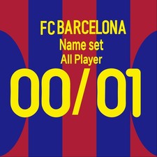 Set nome Barcellona 2000/01 - Scegli la toppa di trasferimento termico del...
