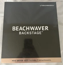 Beachwaver Backstage Pro Dryer Set w/ 3 Attachments Midnight Rose *NEW SEALED*