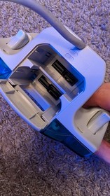 SEGA Dreamcast 2 Wired Controllers TESTED White & Blue controller w/ VMU. 