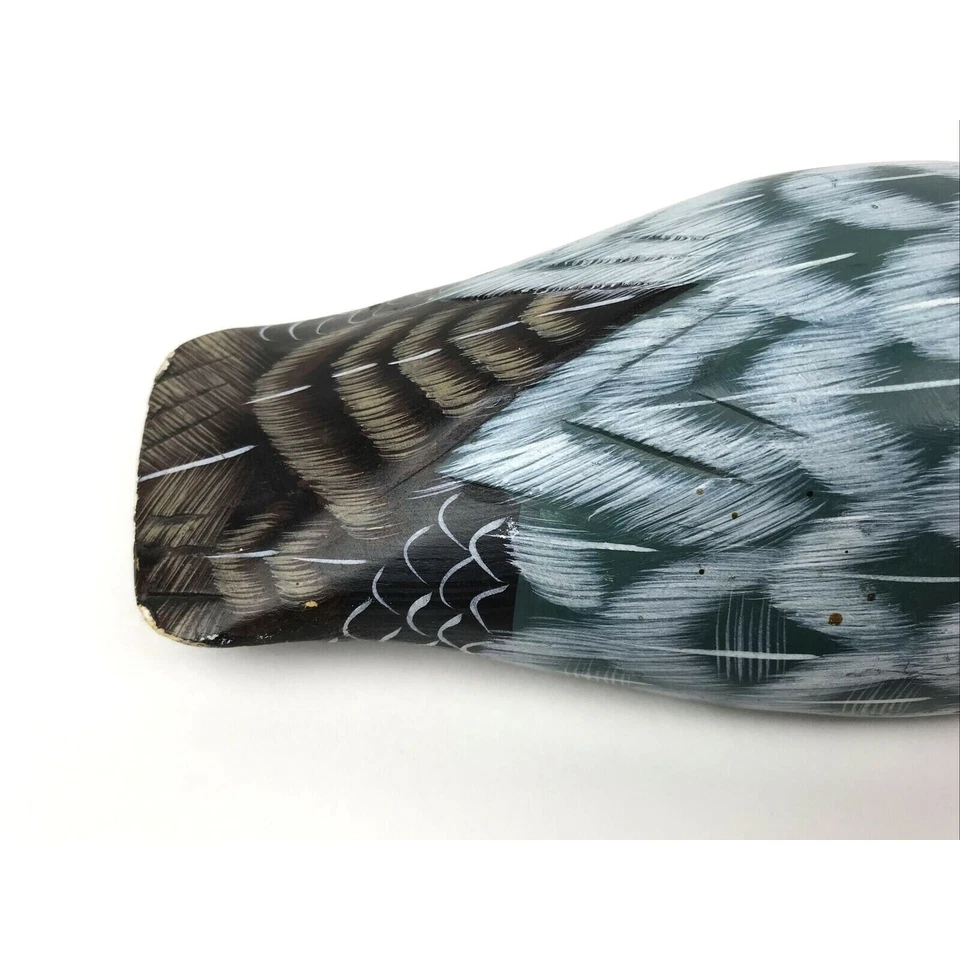 Vintage Hand Carved Painted Duck Wooden Decoy Peoples Republic of China Mallard - Image 4 of 4