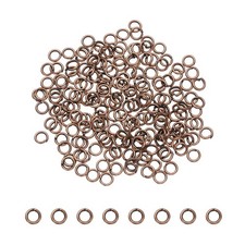200 Pcs Open Jump Rings, 4mm Split Metal Ring 0.7mm Thick Connect, Copper