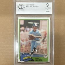 1981 Topps Phil Niekro #387 BCCG 9 Atlanta Braves MLB Baseball Card