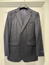 Brooks Brothers Navy Plaid Milano 38r Slim Suit VITALE BARBERIS CANONICO Wool US