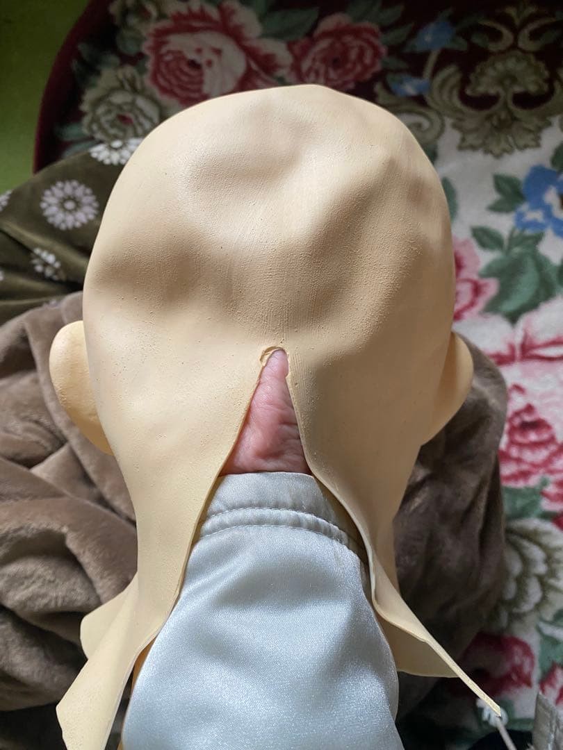 Silicone Mask Disguise Cosplay Asian Yellow Unused Realistic Halloween