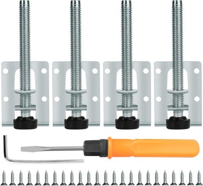 Verstellbare Nivellierfüße, 4 Stück verstellbare Schwerlast Möbelnivellierbeine 