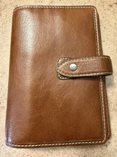 Filofax Malden Organizer Personal Size In Ochre Antique Leather - 025808 (2016)
