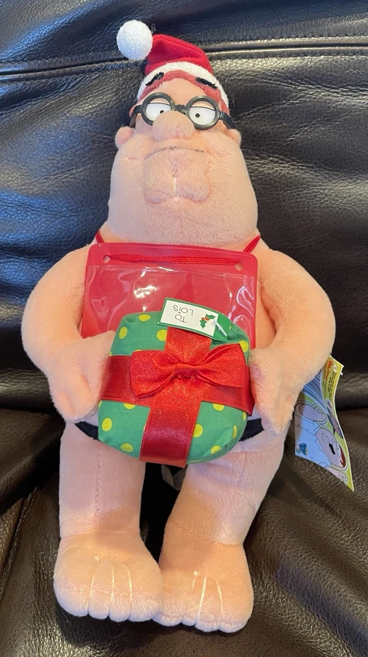 Family Guy Plush Peter Griffin Santa Christmas Holiday 2005 Spencer’s Exclusive - Image 4 of 4