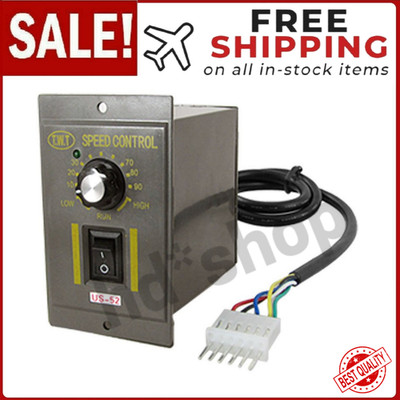 120W AC 220V 6 Pins Gear Motor Speed Control Switch US-52