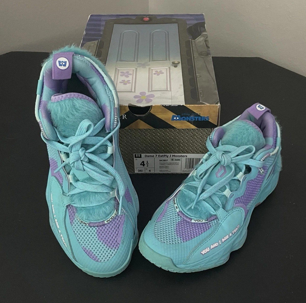  DAME 7 EXTPLY モンスターズインク Monsters Inc. x adidas Dame 7 EXTPLY Sulley for Sale