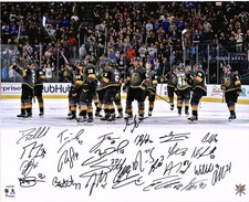 VGKs 2018 Western Conference Champs Signed 16x20 Stick Salute Photo & Signatures