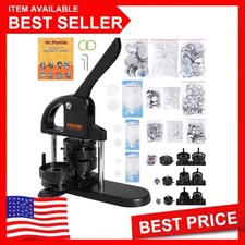 VEVOR Button Maker 3-in-1 w/ 300pcs Button Parts