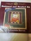 New ListingMill Hill Buttoned And Beaded Cross Stitch Kit Henrietta Harvest Mhcb199 (2003)