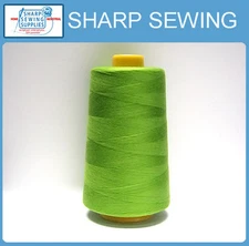 1 SPOOL MOSS GREEN 100% SPUN POLYESTER SERGER QUILTING THREAD T27 6000 YARDS 904
