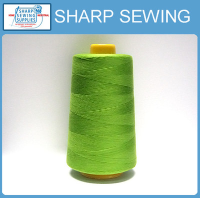 1 SPOOL MOSS GREEN 100% SPUN POLYESTER SERGER QUILTING THREAD T27 6000 YARDS 904