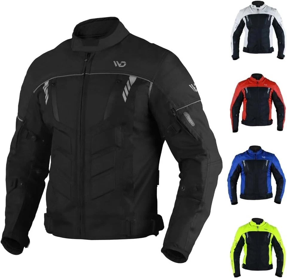 Herren Motorrad Textil jacke Biker Motorrad Textil Jacke Motorrad Touring Jacke - Bild 4 von 4