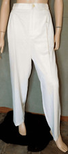 Vintage Fundamental Things Cream Trousers, 16, Easy Care Stretch Pants