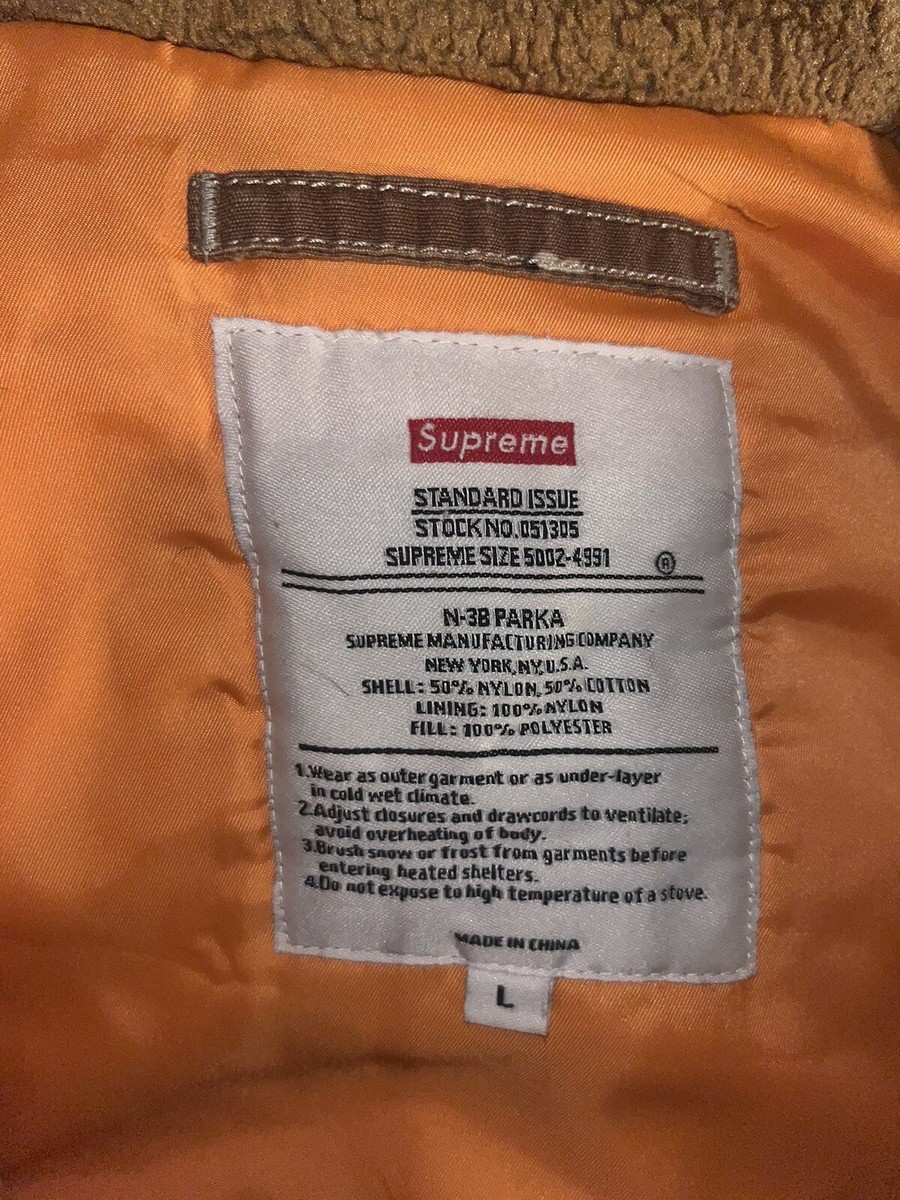 Supreme N-3B Parka Rare | eBay