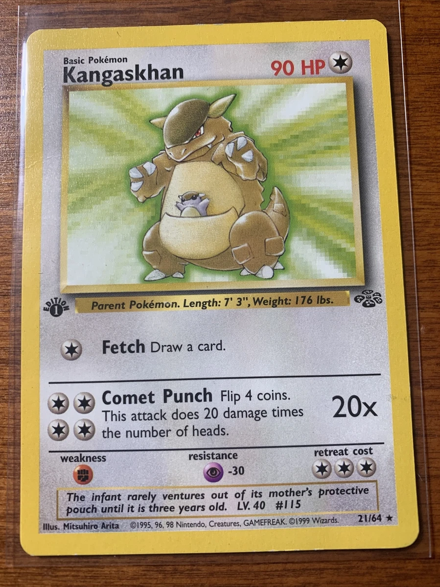 Wizards of the Coast Pokemon Jungle 1st Edition Rare Card #21/64 Kangaskhan