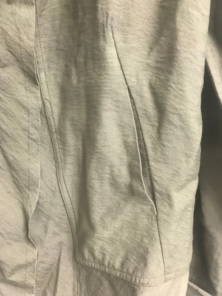 Cárdigan Chaqueta Simply Vera Wang Kohls Talla S Drapeado Caqui Frente Abierto Verde Foto 3 de 4