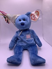 September Birthday Hat Bear, Ty Beanie Baby, MWMT, Retired