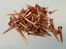 SOLID COPPER FINE CUT TACKS LARGE HEAD CARPET UPHOLSTERY RESTORE BOAT GARDEN DEC