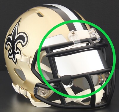 EYE SHIELD / VISOR ONLY! for NEW ORLEANS SAINTS Mini Football Helmet | eBay