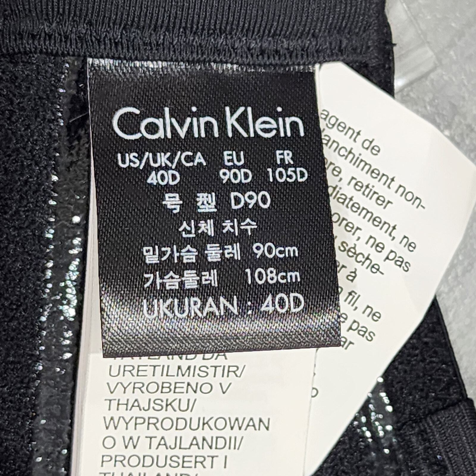 Calvin Klein Multiway Strapless Bra 40D Seductive Comfort Lace Lift Black QF1437 thumbnail 12