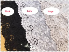 Sale Blossom Wedding Dress Costume Lace Fabric Embroidery Bridal Gown Trim 1