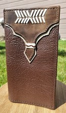 Tombstone Leather Checkbook Wallet for Men - Cartera Vaquera de Piel CBW 6