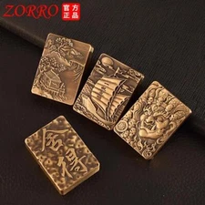 ZORRO Luxury Pure Copper Kerosene Lighter 912s Thickened Heavy Armor 3D Relief