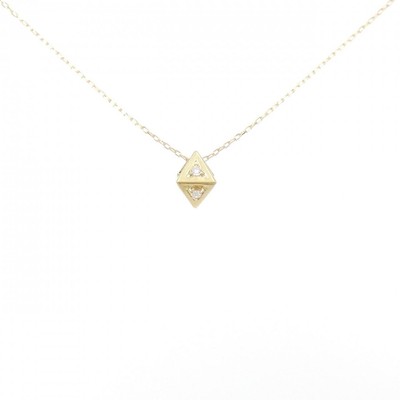 Authentic K18YG Diamond Necklace 0.02CT  #270-003-881-2887