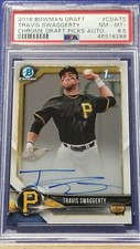 Travis Swaggerty - 2018 Bowman Chrome Draft Autograph  PSA 8.5  