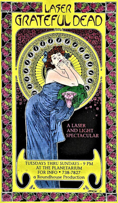 GratefulDead グレイトフルデッド ブラックライトポスター　希少品 Grateful Dead グレイトフル・デッド Rock ロック ポスター ⭐️レア