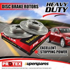 Pair Rear Protex Solid Disc Brake Rotors for Kia Cerato BD Niro DE Optima JF