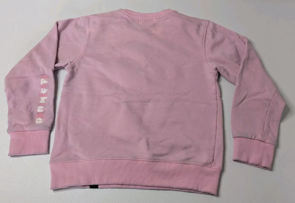 Denimicity Sweatshirt Girls 12/13 Pink Graphic Medusa Long Sleeve - Image 2 of 4