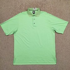 FootJoy Polo Shirt Mens Large Green Short Sleeve