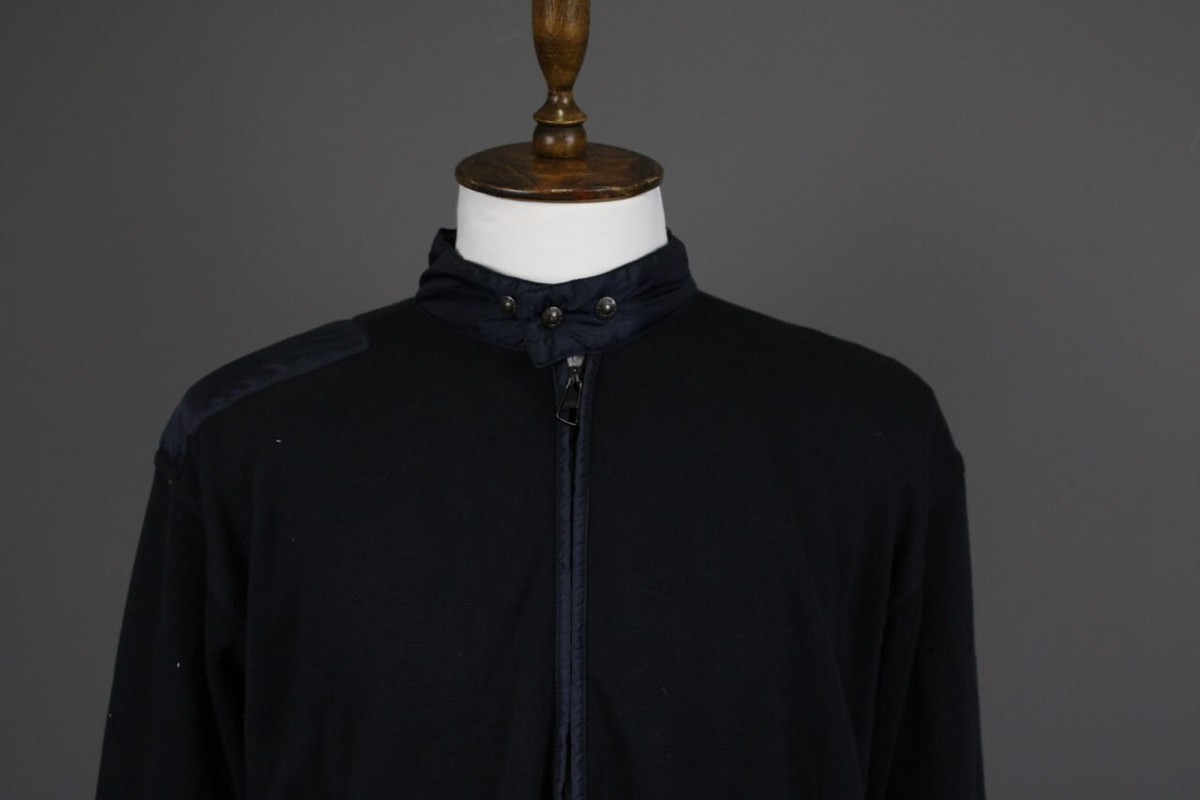 ジャケット・アウター adidas vintage ''High Neck Track Jaket' Adidas Vintage Black Full Zip High Neck Track Fleece Jacket