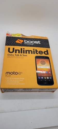 Motorola Moto E5 Play XT1921 16GB Black (Boost Mobile) Open Box