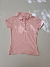 Ladies Polo Shirt Londsale Size 8 Pink Logo 29386