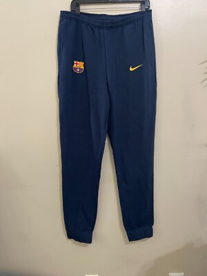 Nike FC Barcelona French Terry Soccer Sweatpants Navy CW0571-452