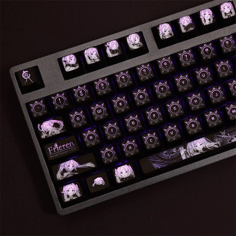 104keys Frieren at the Funeral Customized Mechanical keyboard keycaps RGB OEM - Image 3 of 4