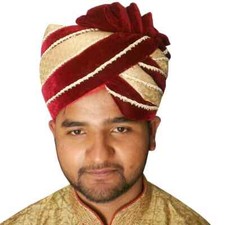 Men Hat Top Safa Indian Handmade Banarasi Silk Sherwani Pagri Traditional Turban